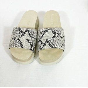 Timberland NWB Sz 7.5 Light Beige Python Santa Monica Sunrise Slide Sandal